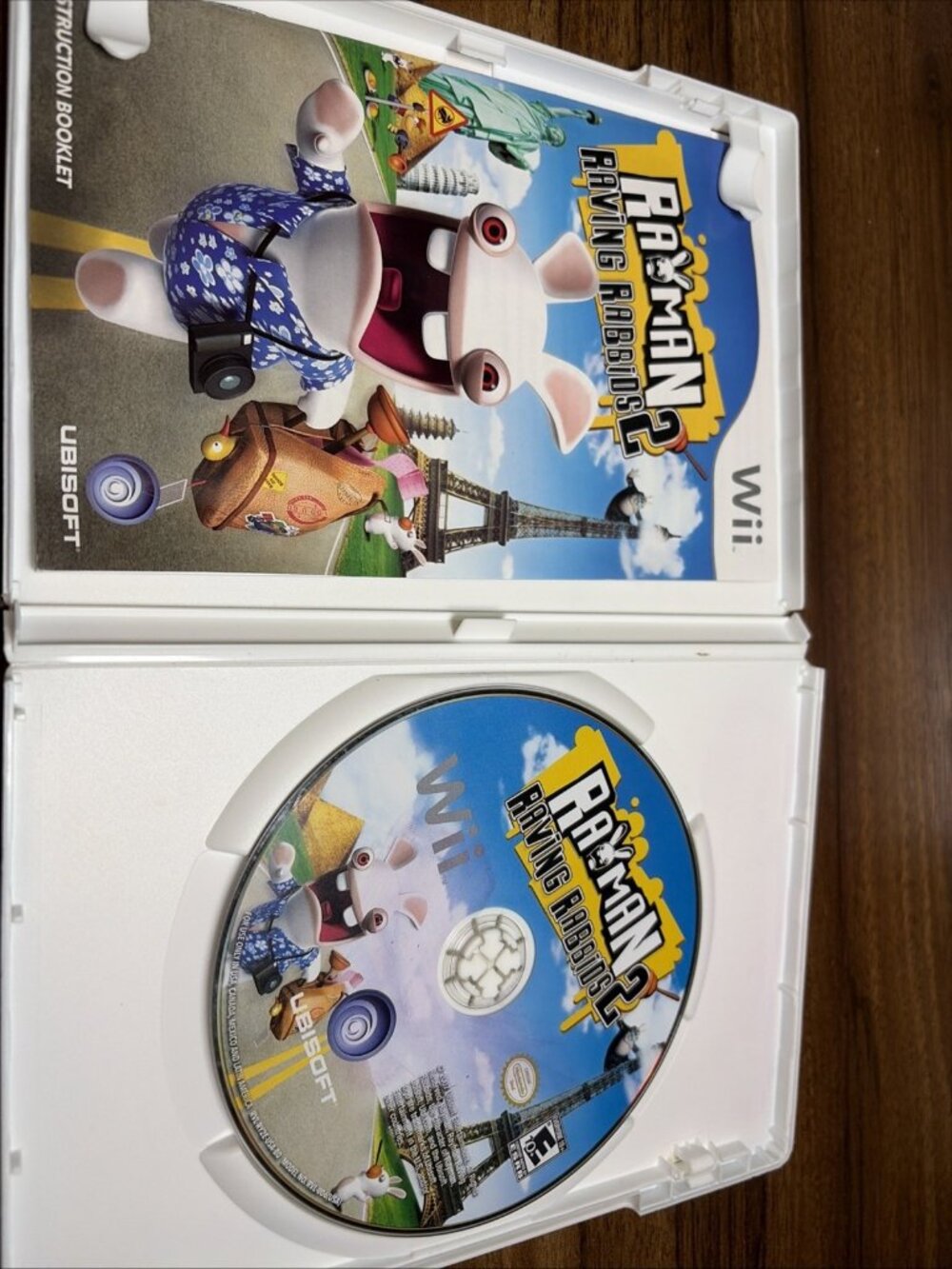 Rayman Raving Rabbids 2 (Nintendo Wii, 2007) Tested Cib - Picture 3 of 5